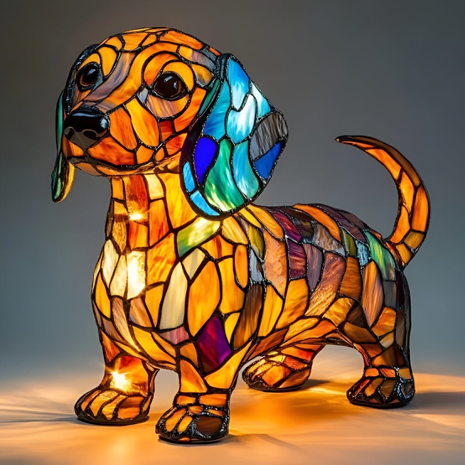 Animal Glow™ | Lampada Tiffany artigianale