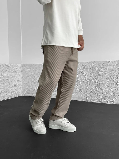 Zenova™ Sven | Essential Tapered Sweatpants med dragsko Grå