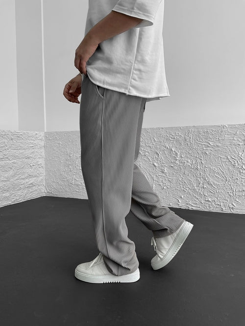 Zenova™ Sven | Essential Tapered Sweatpants med dragsko Grå