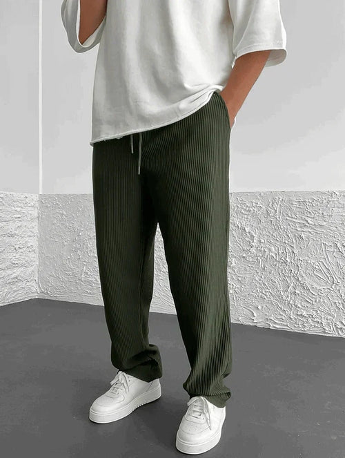 Zenova™ Sven | Essential Tapered Sweatpants med dragsko Grå