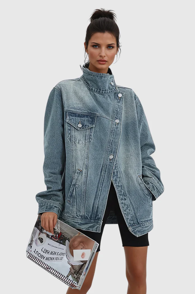 Zenova™ Yasmin | Konstnärlig denimjacka