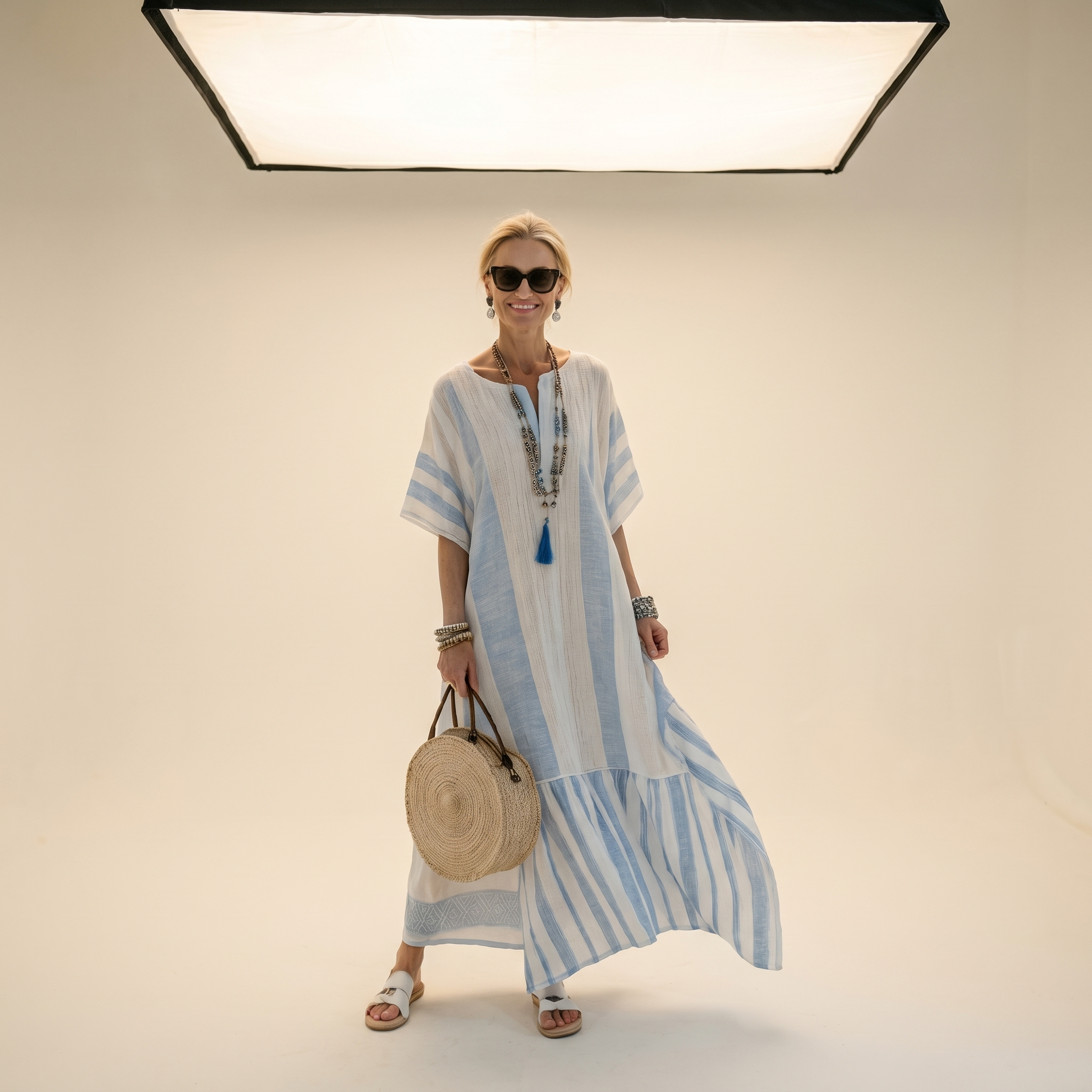 Naomi | Abito lungo caftano estivo