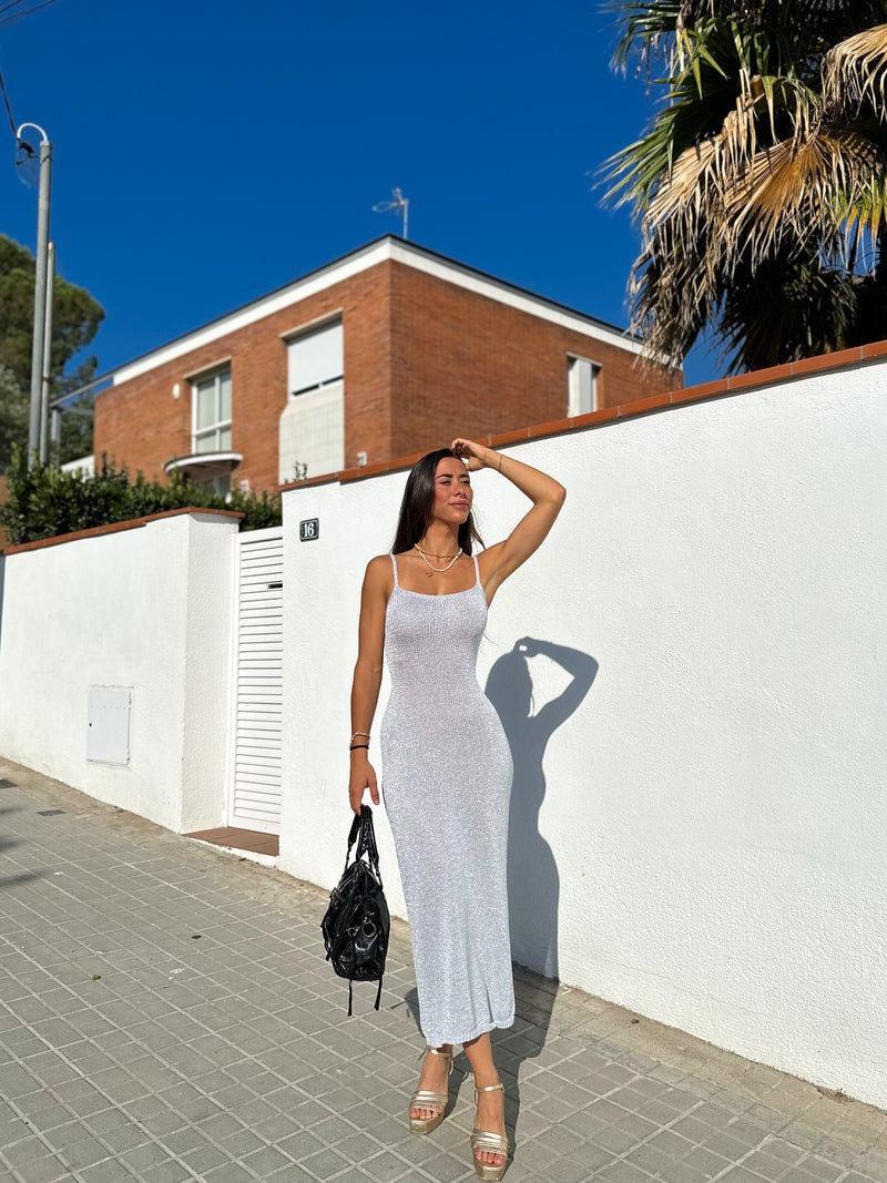 Zenova™ Briella | Elegant stickad midiklänning - En storlek (32-38)