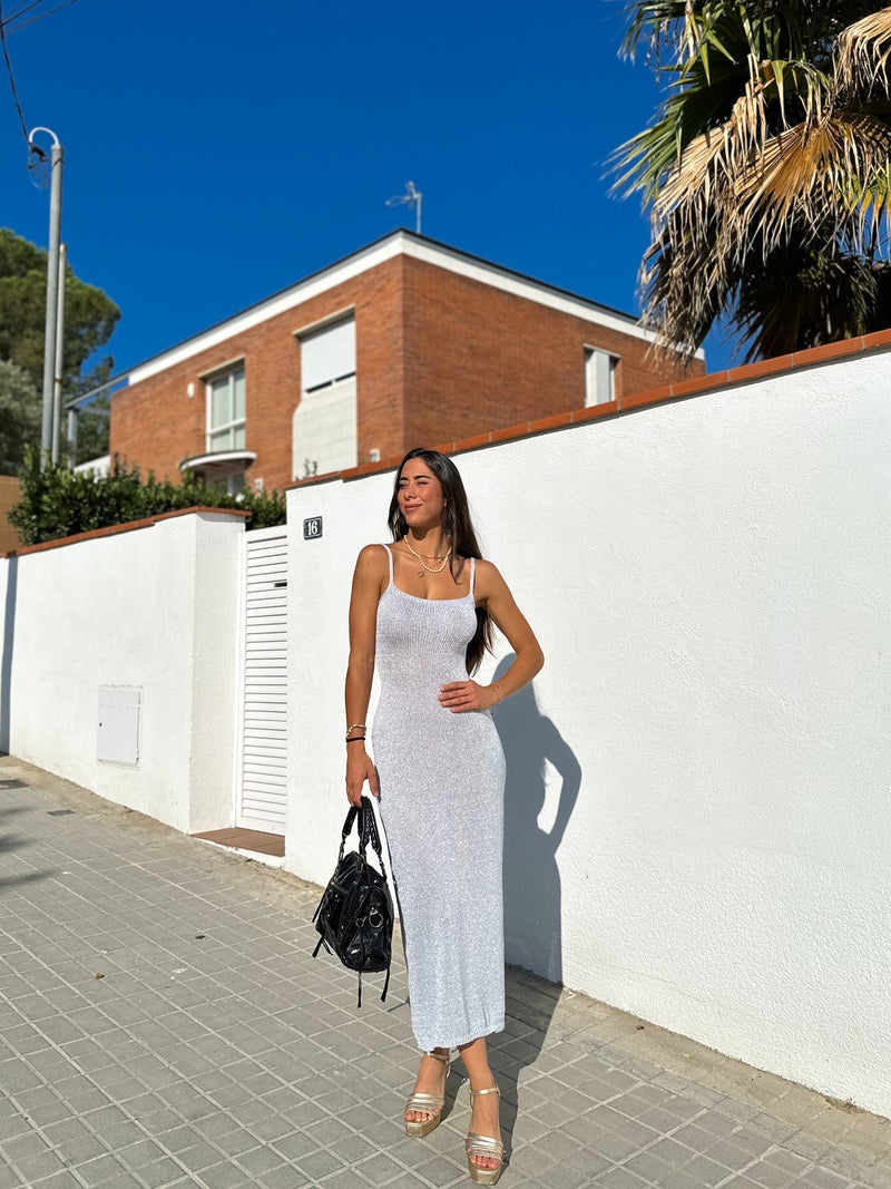 Zenova™ Briella | Elegant stickad midiklänning - En storlek (32-38)