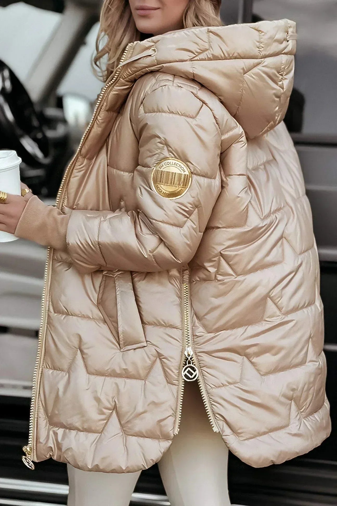 Zenova™ Channelie- Winter Coat with Hood