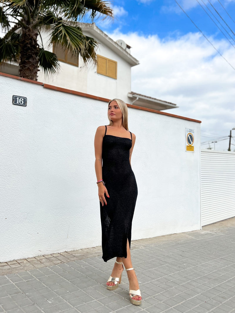 Zenova™ Briella | Elegant stickad midiklänning - En storlek (32-38)