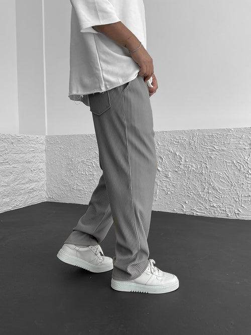 Zenova™ Sven | Essential Tapered Sweatpants med dragsko Grå
