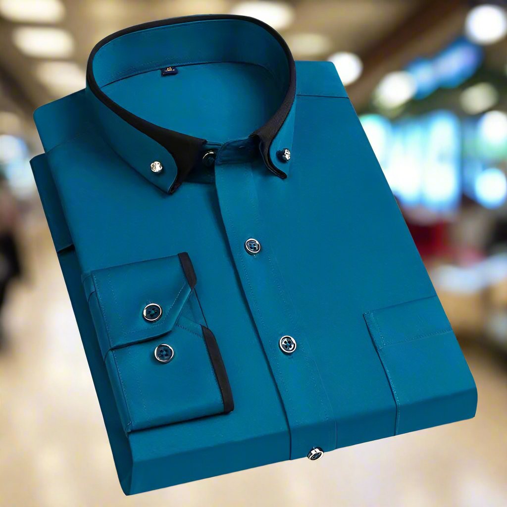 Zenova™ Sven| Camicia classica in cotone a maniche lunghe