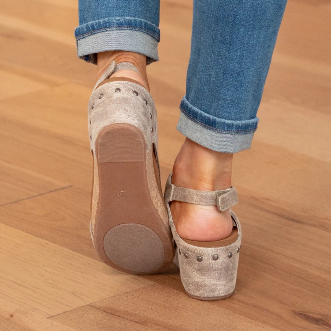 Zenova™ Sandy | Wedge-sandaler i mocka