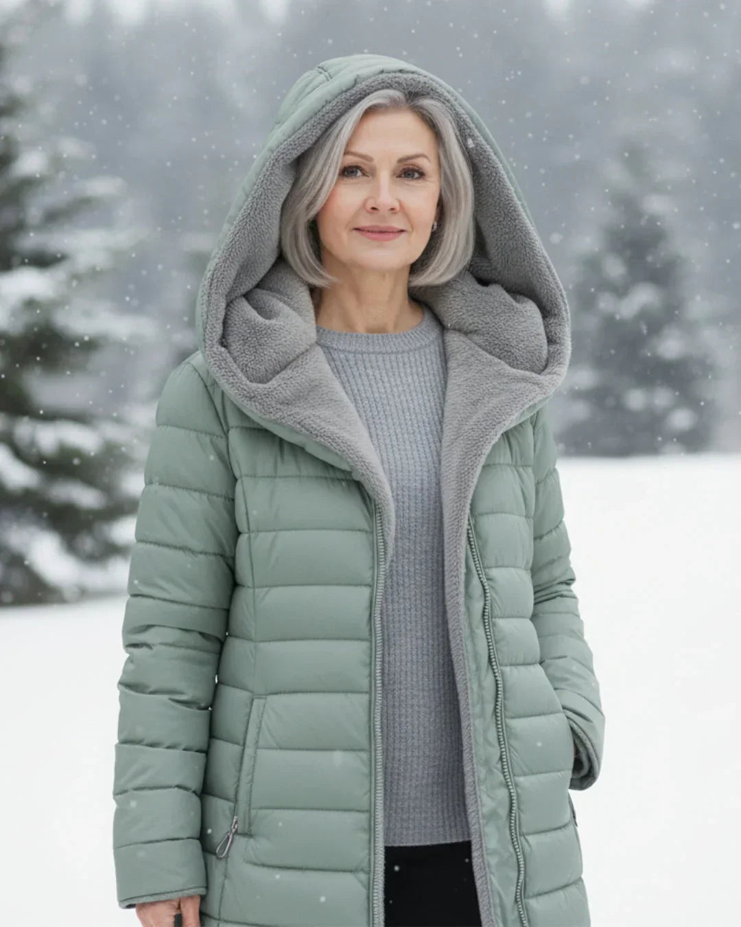 Zenova™ Olivia | Giacca invernale imbottita
