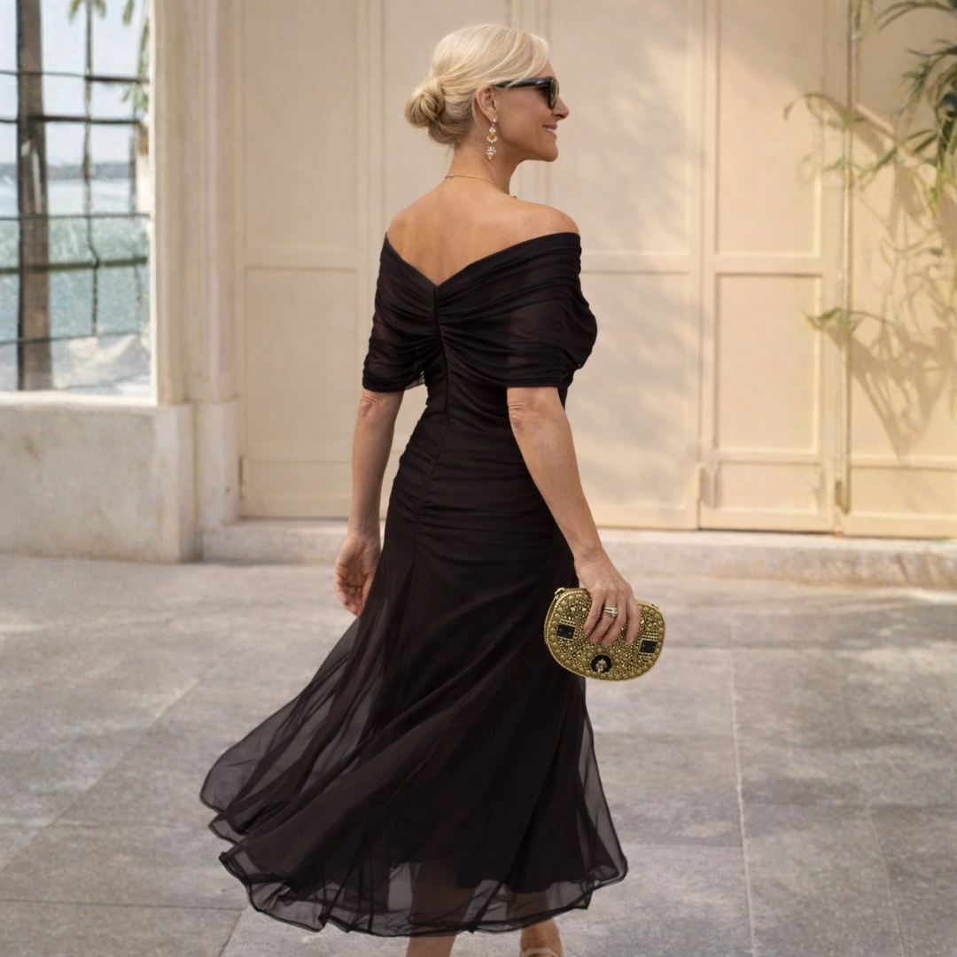 Rossana – Abito lungo a spalle scoperte