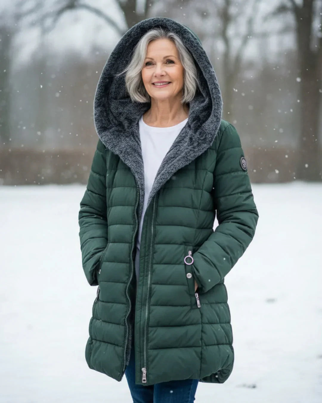 Zenova™ Olivia | Giacca invernale imbottita
