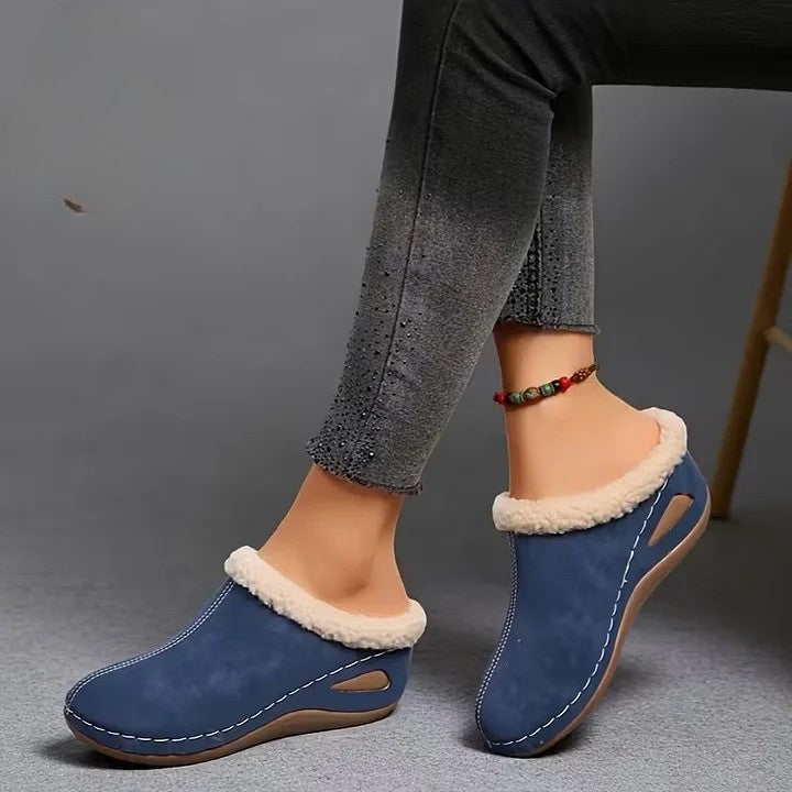 Nolla™ – Fur-Lined Slip-On Sandals