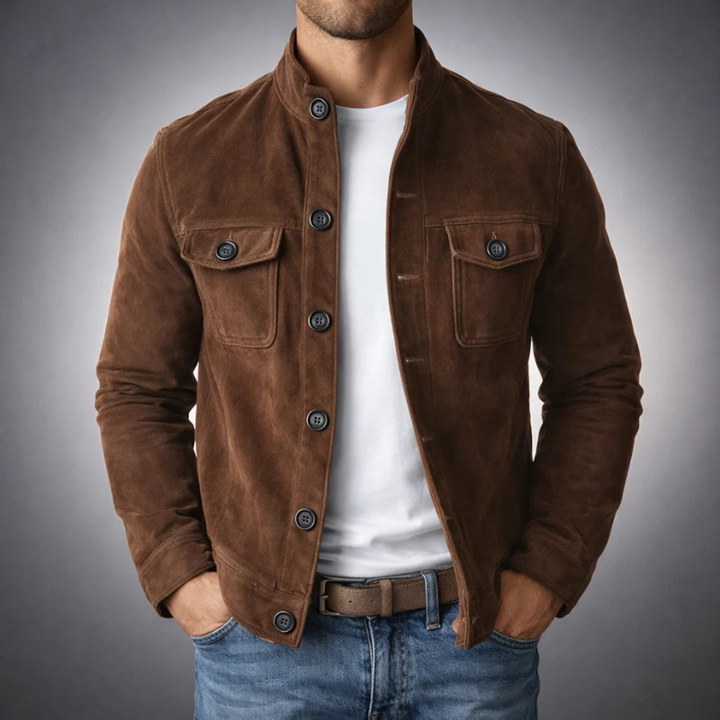 Lorenzo™ | Elegante Giacca Scamosciata