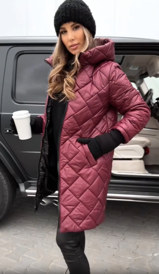 Alice - Elegante piumino trapuntato con cappuccio