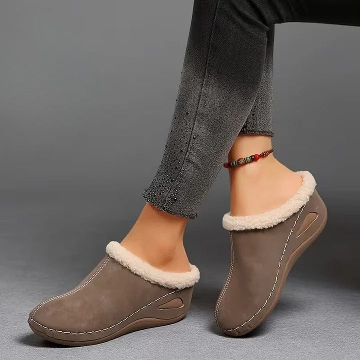 Nolla™ – Fur-Lined Slip-On Sandals