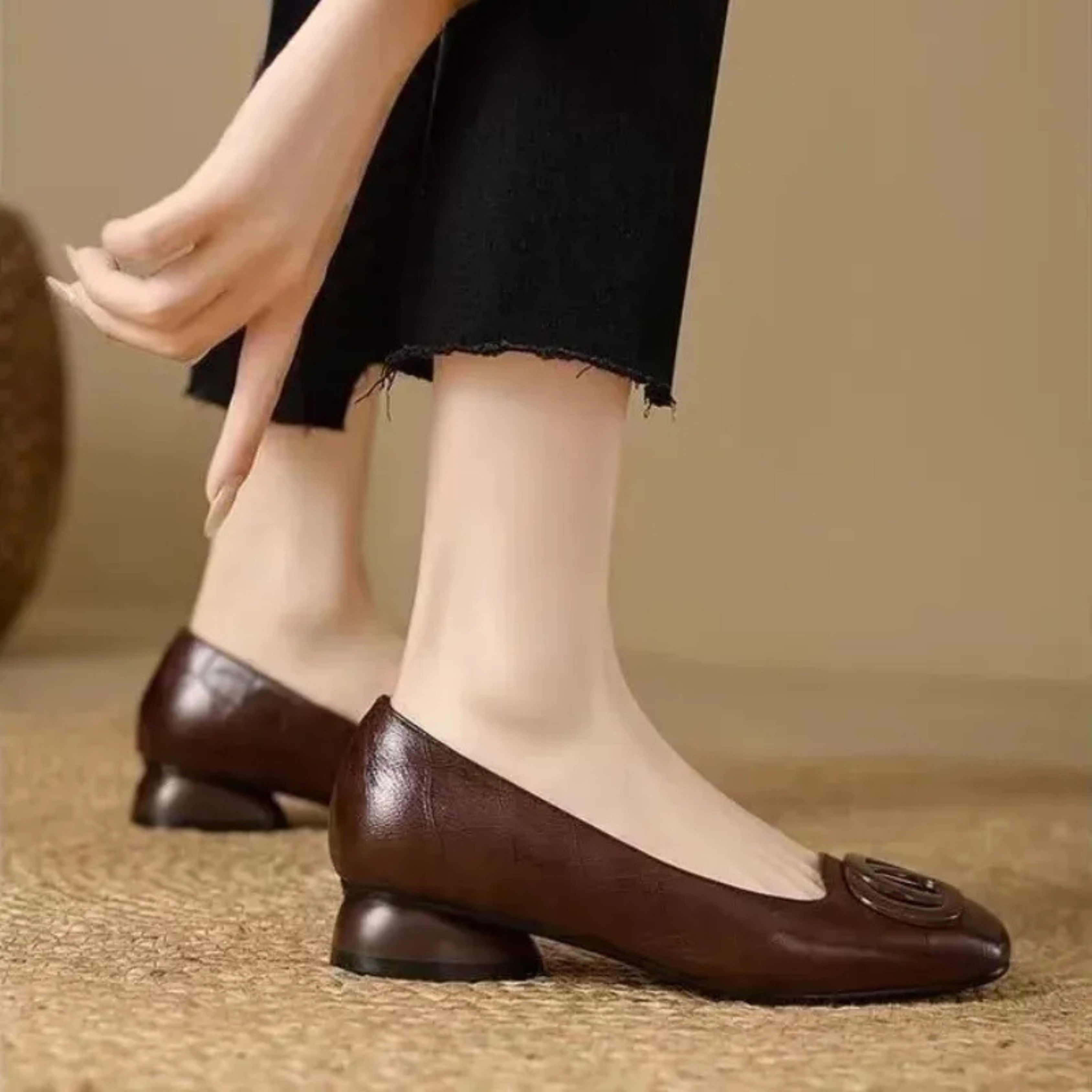 Ballerine Opium in Pelle