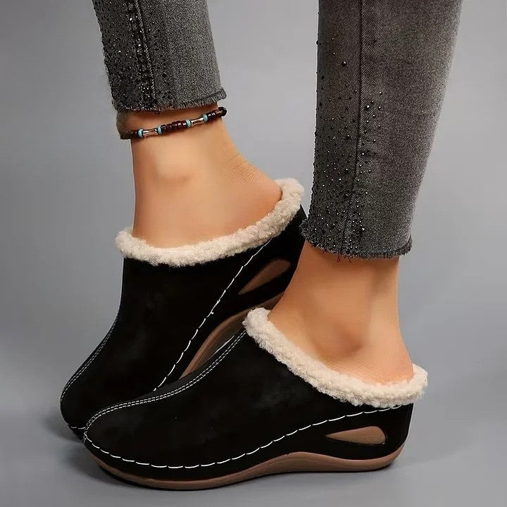 Nolla™ – Fur-Lined Slip-On Sandals