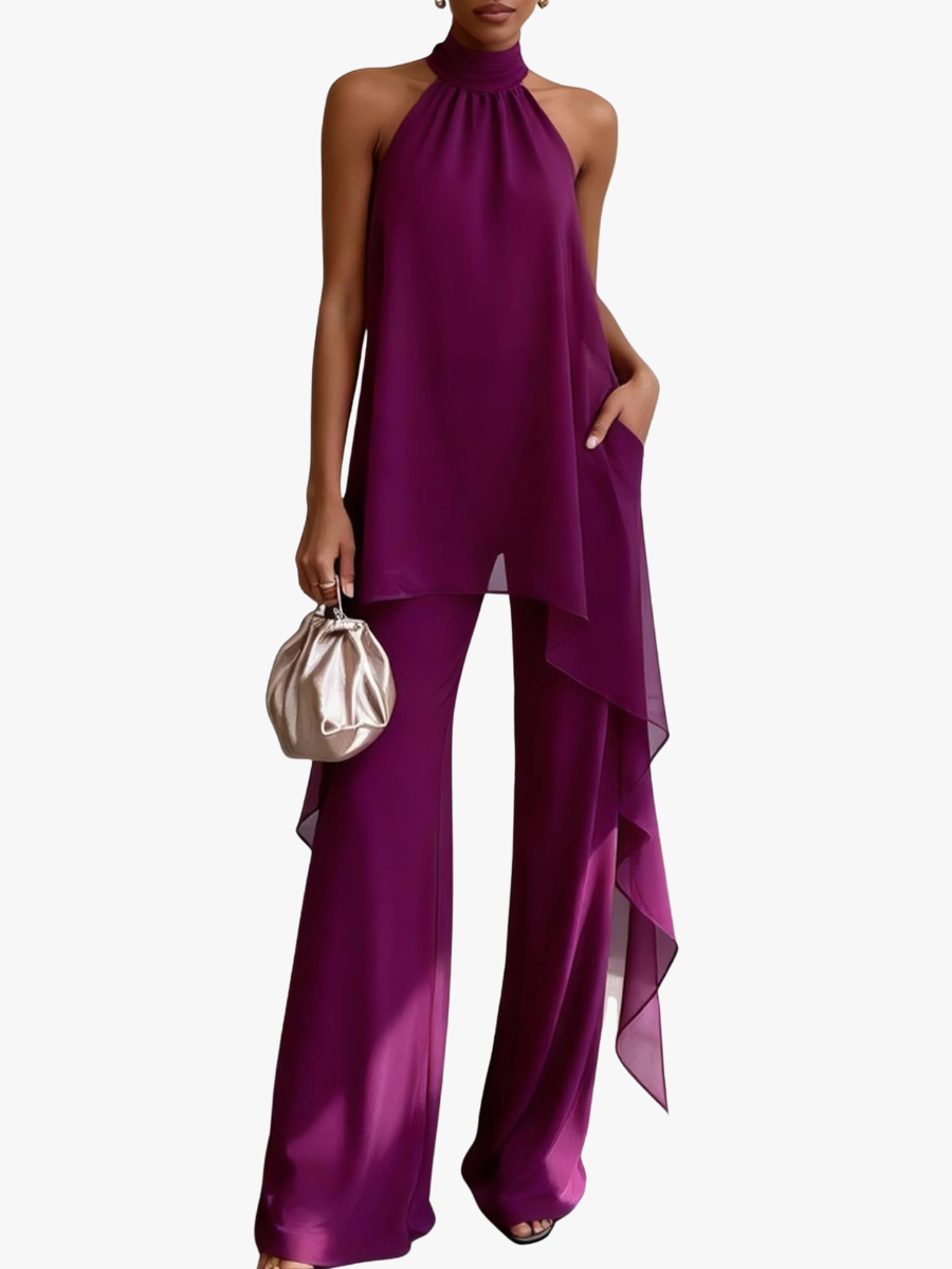 Octavia | Completo Elegante con Scollo all'Americana