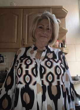 Zenova™ Mary | 3/4 SLeeve tryckt klänning