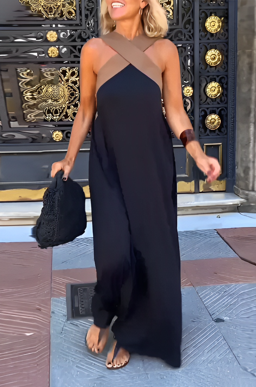 Zenova™ Celeste | Halterklänning - Ärmlös Crossover