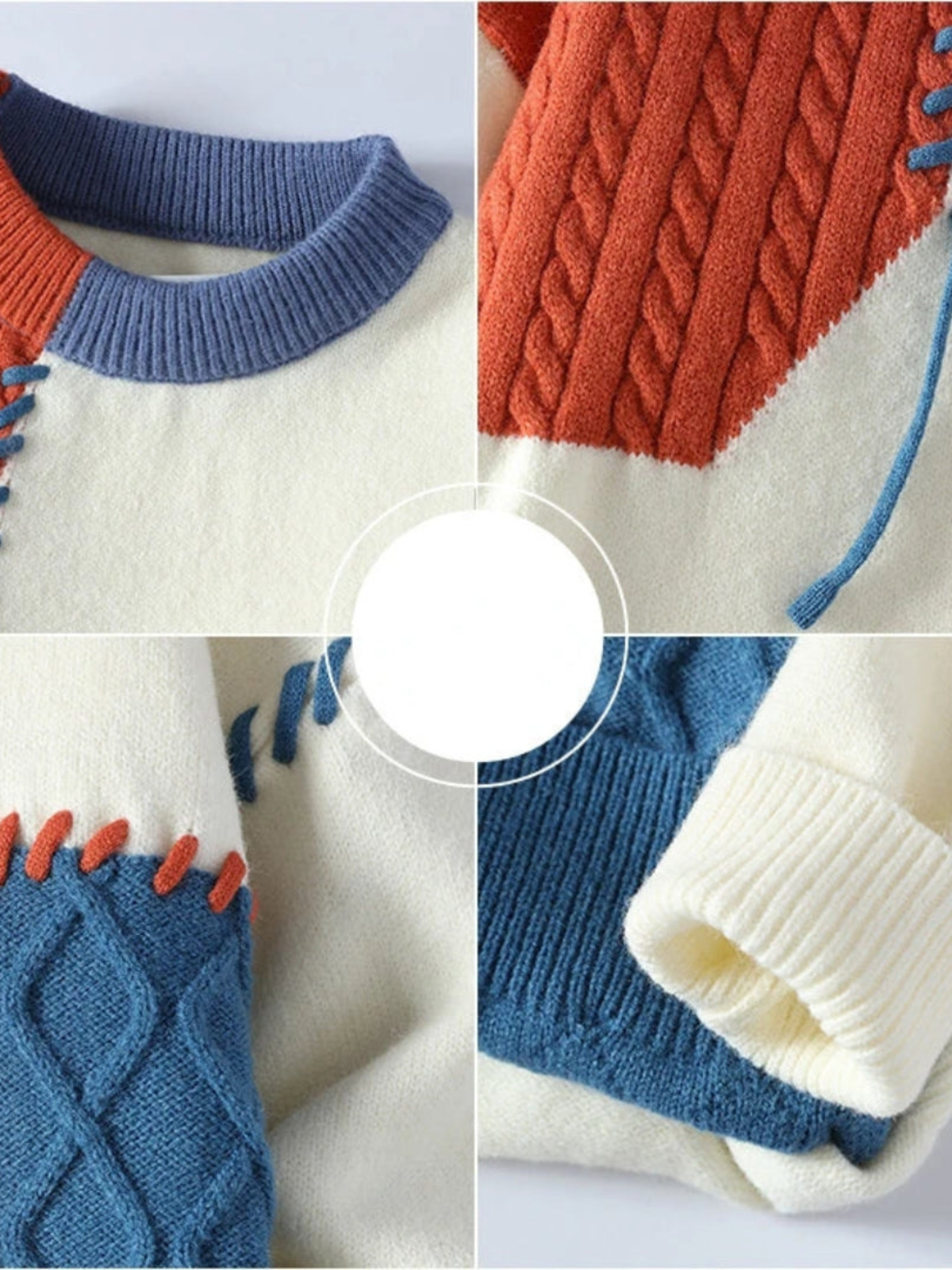 Zenova™ Milo | Patch stickad tröja