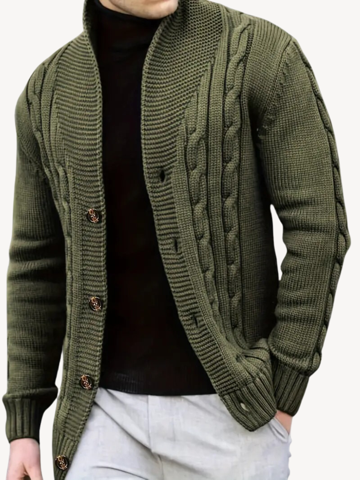 Zenova™ Lorne | Ribbad Sjal Cardigan