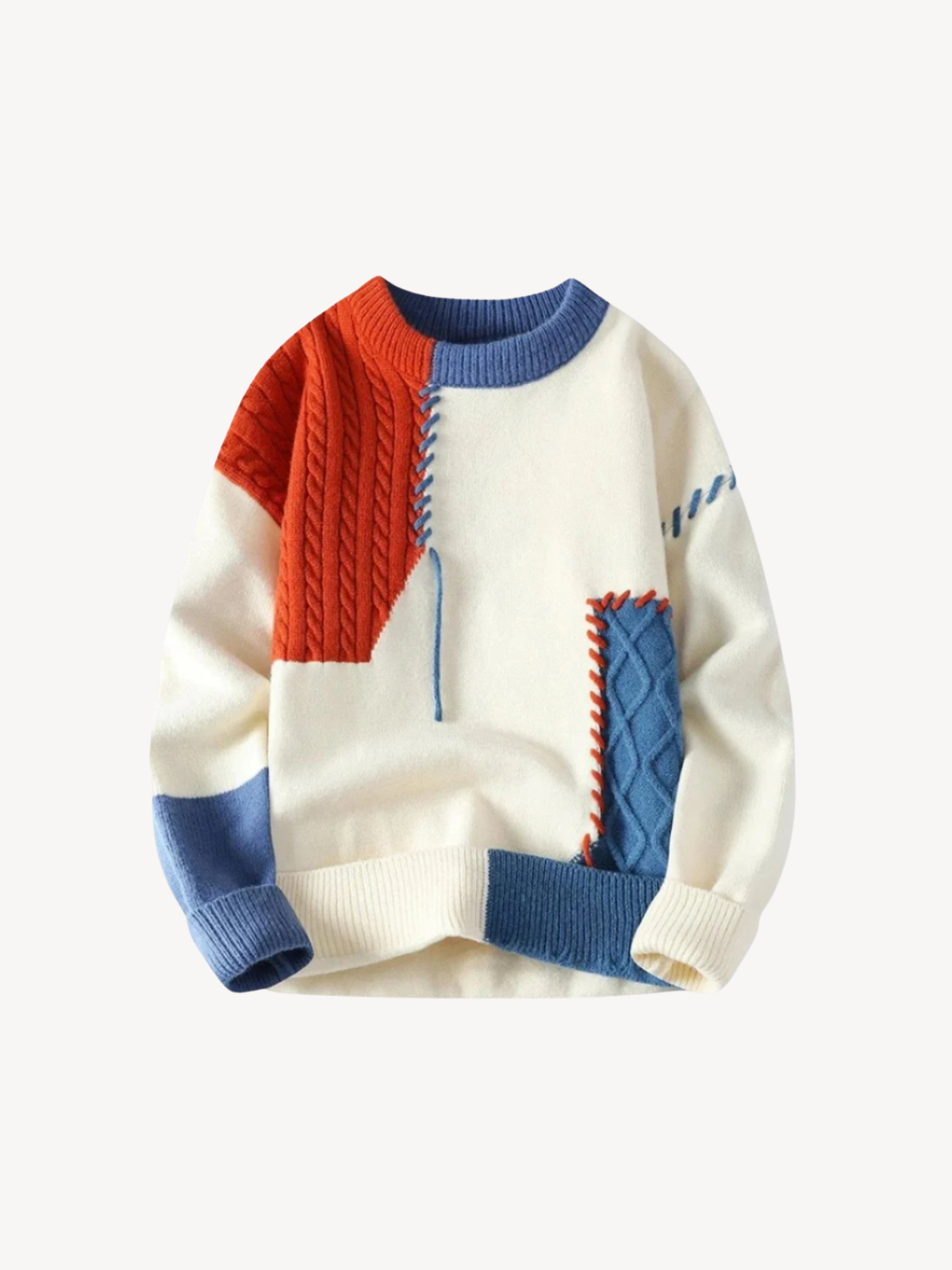 Zenova™ Milo | Patch stickad tröja