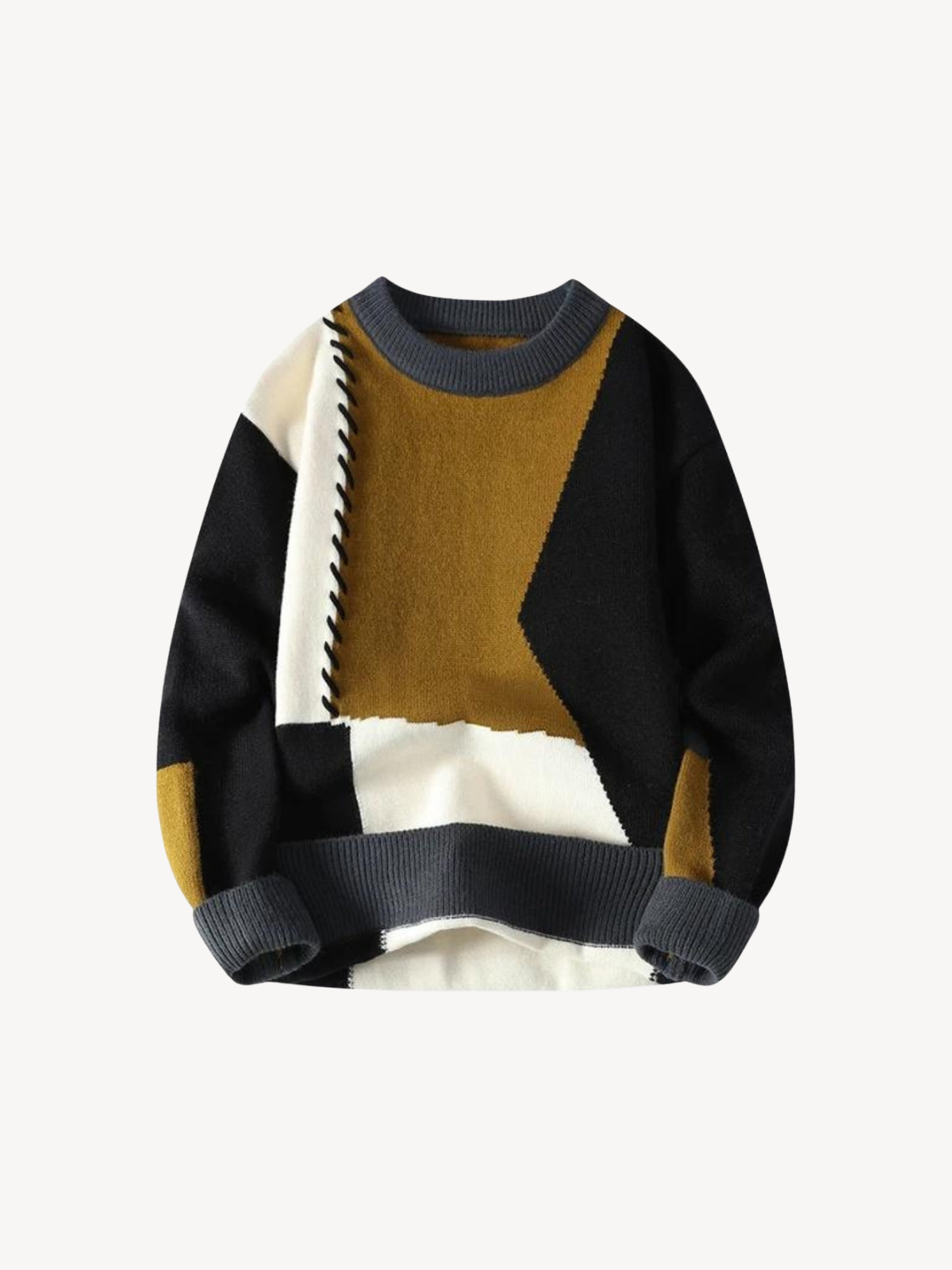 Zenova™ Milo | Patch stickad tröja
