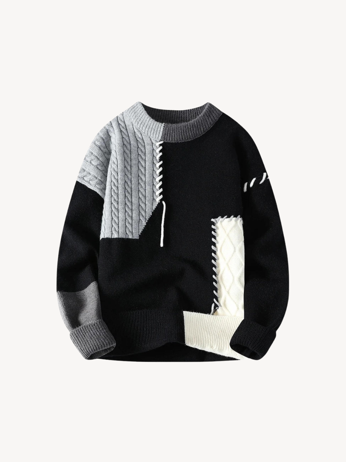 Zenova™ Milo | Patch stickad tröja