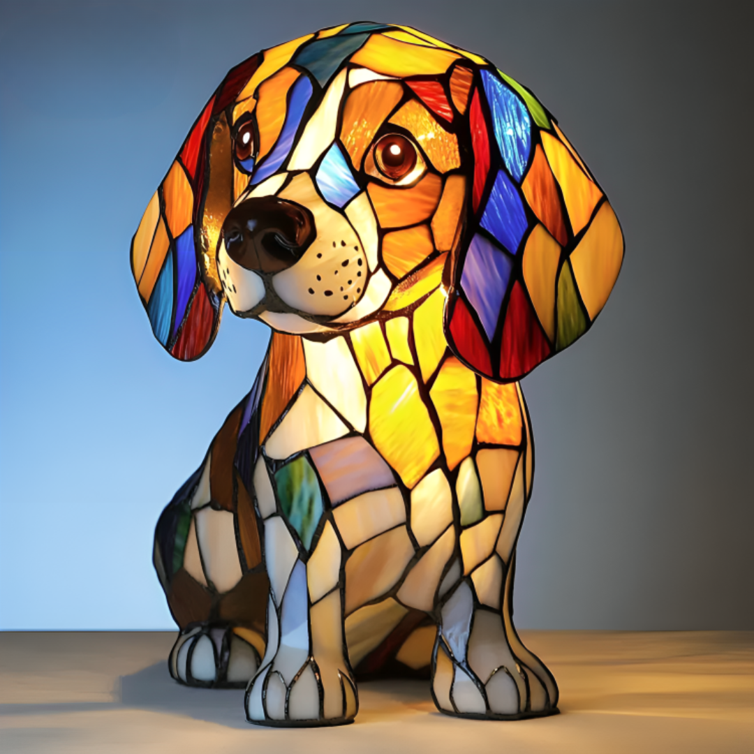 Beagle | Applique in vetro