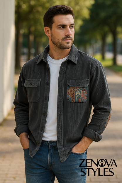 Zenova™ Oslo |Corduroy skjorta jacka