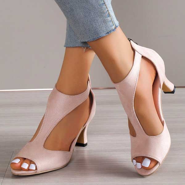 Zenova Styles™ - Eleganti Sandali Ortopedici con Tacco
