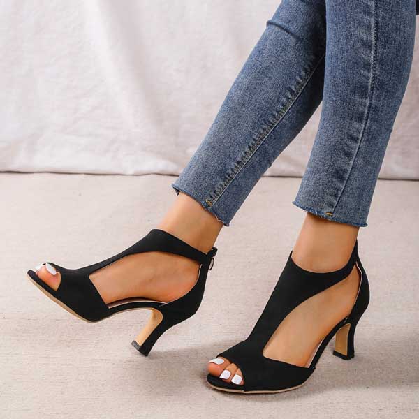 Zenova Styles™ - Eleganti Sandali Ortopedici con Tacco