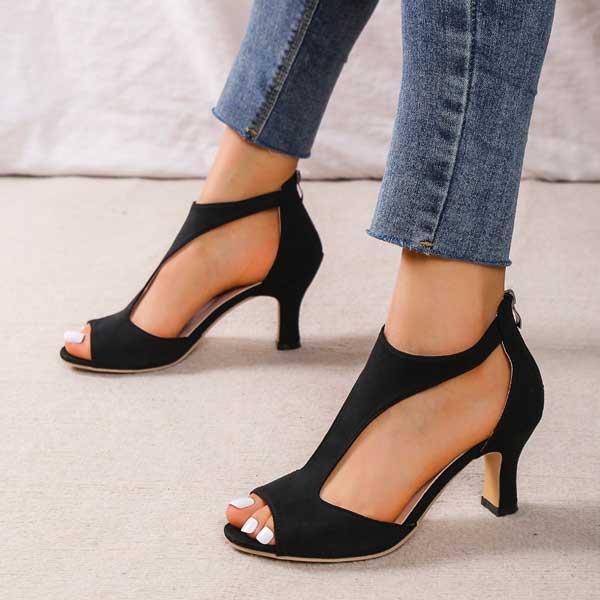 Zenova Styles™ - Eleganti Sandali Ortopedici con Tacco