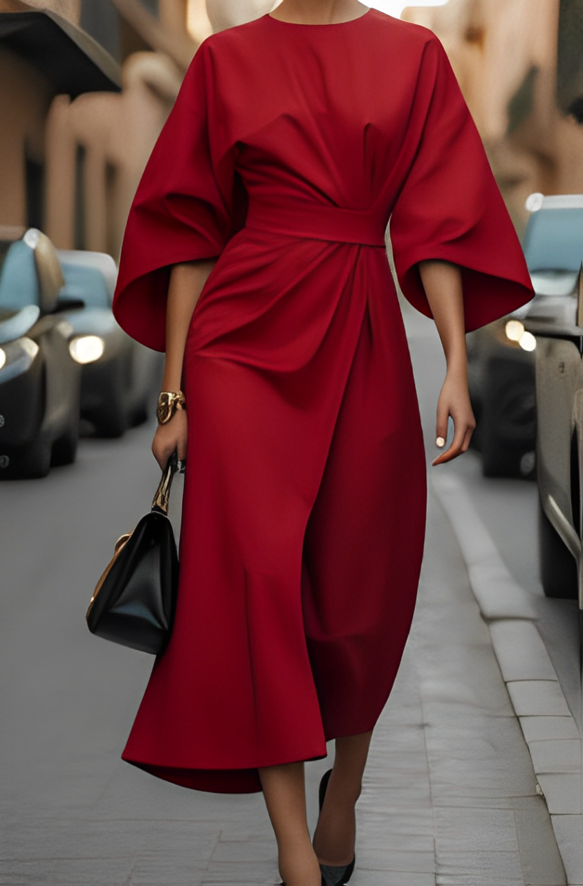 Zenova™ Charlie | Celestine Klänning - 3/4 ärm + RIBBON