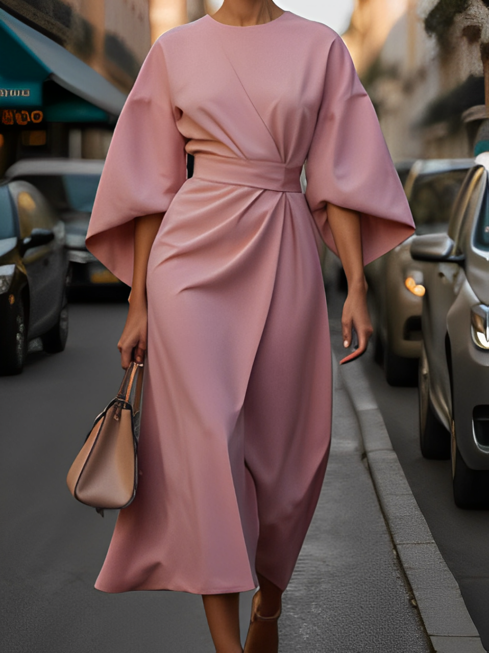 Zenova™ Charlie | Celestine Klänning - 3/4 ärm + RIBBON