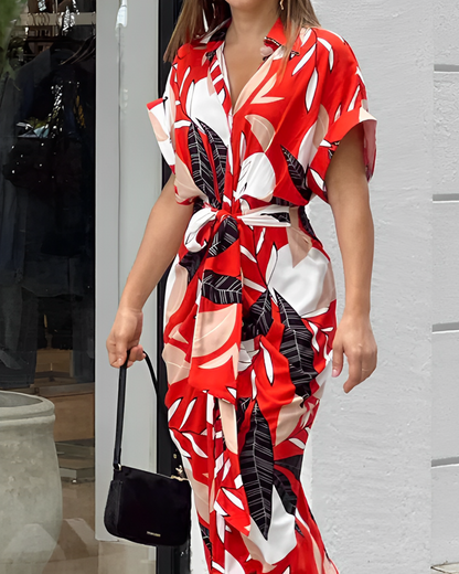 Zenova™ Princila | Skjortklänning - tryck och sköldpaddshals