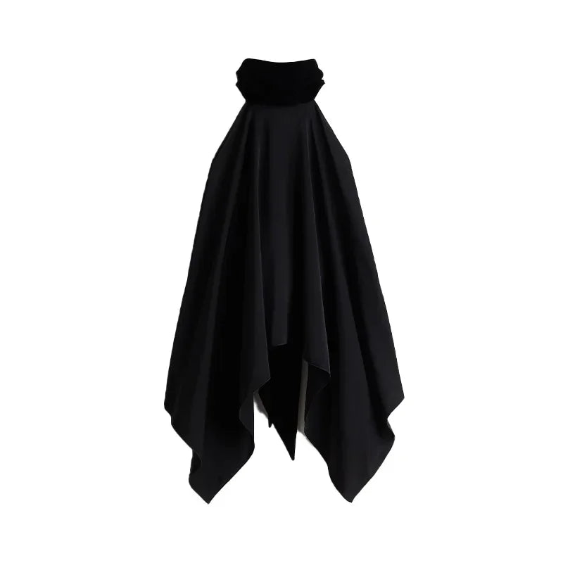 Gilet eleganti in raso con scollo all'americana e schiena scoperta
