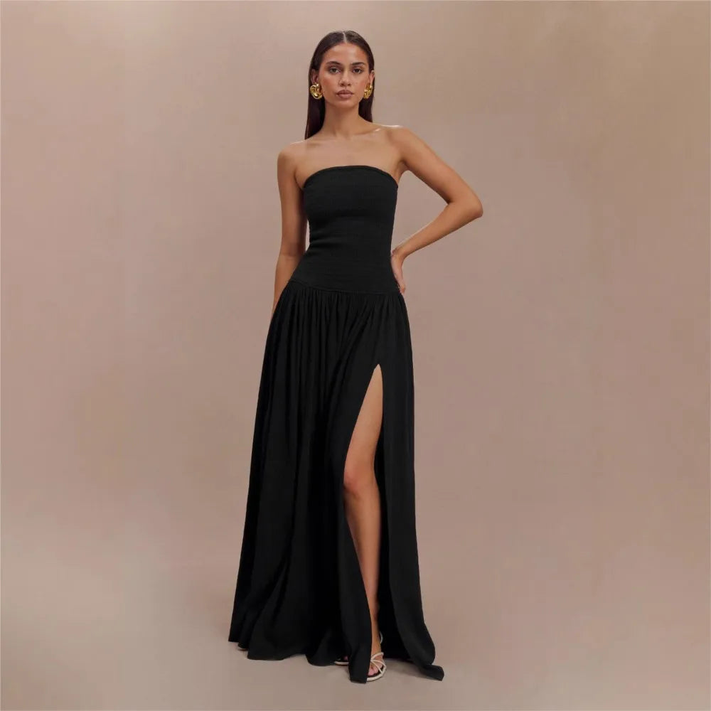 Abito da sera tubino senza schienale slim fit