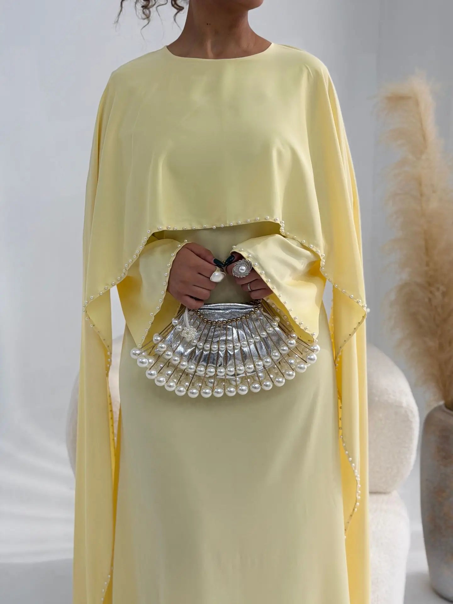 Abaya-vestito tunica con mantello Dubai Pearl