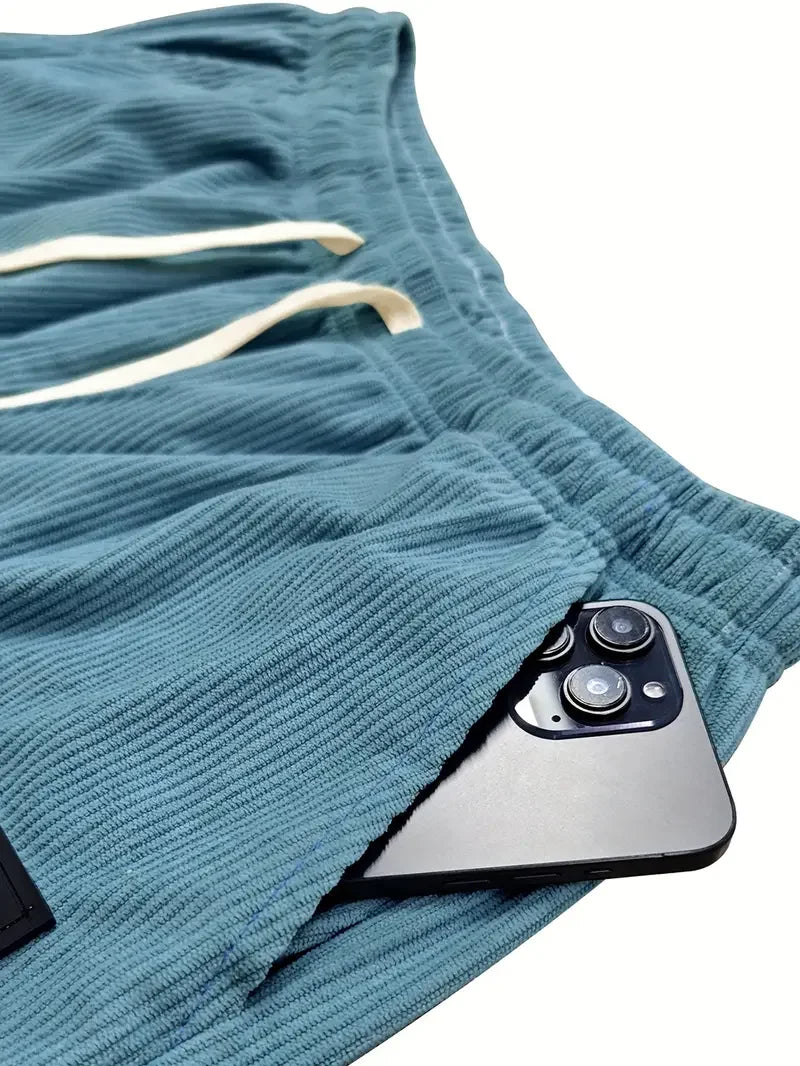 Zenova™ Jir | Pantaloni in Velluto a Coste ComfortFit