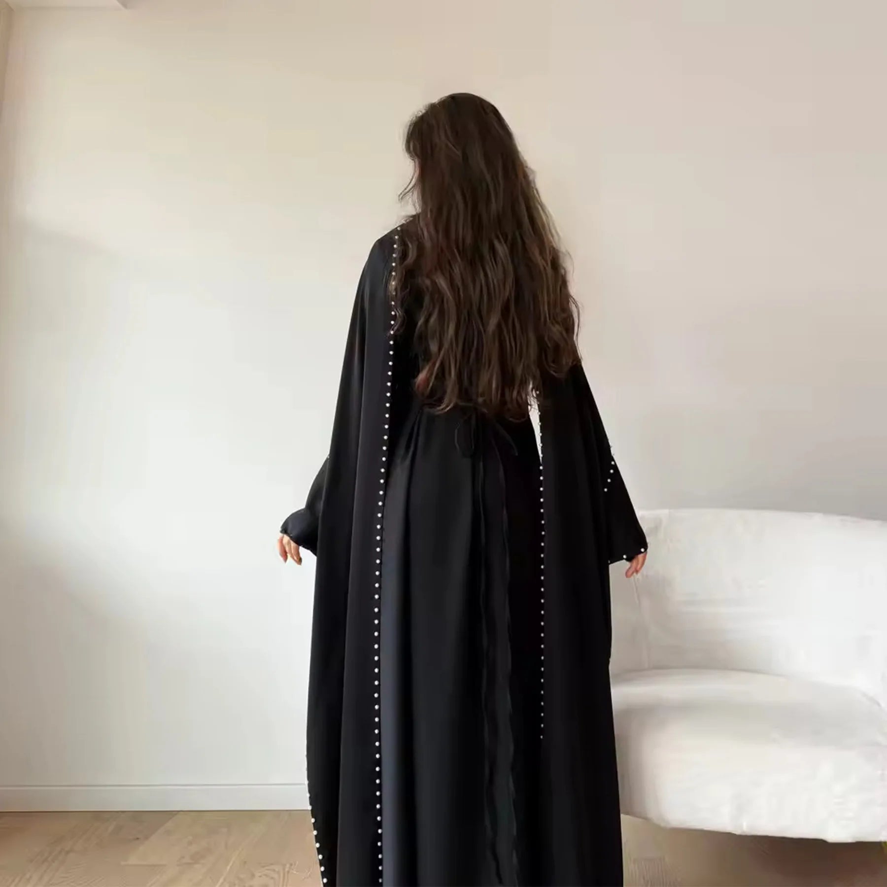 Abaya-vestito tunica con mantello Dubai Pearl