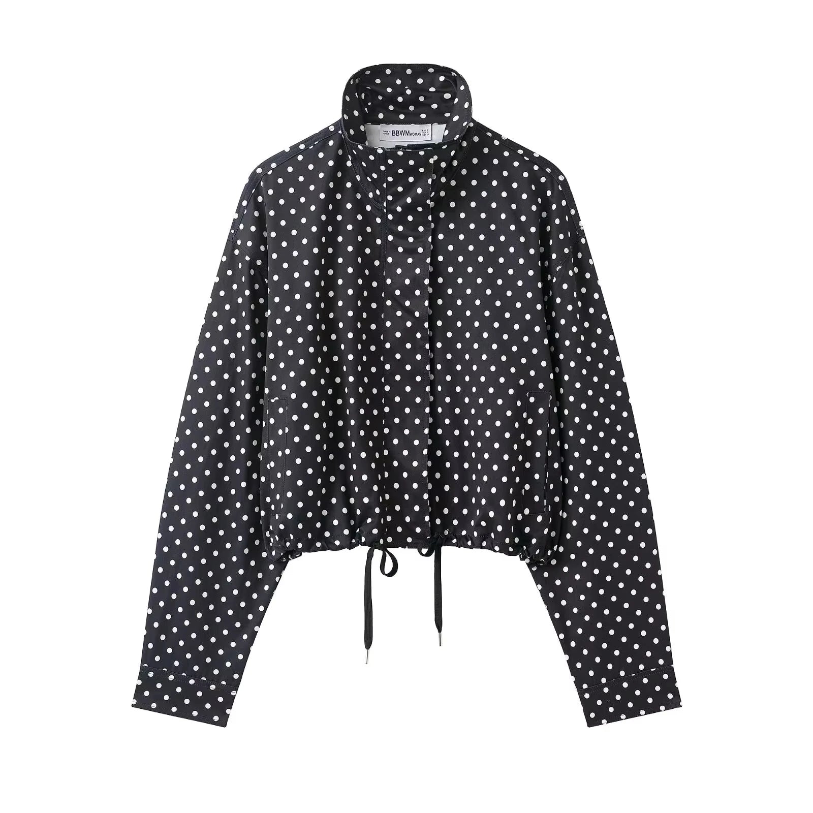 Giacca dolcevita a maniche lunghe con stampa a pois (+ pantaloncini in omaggio)
