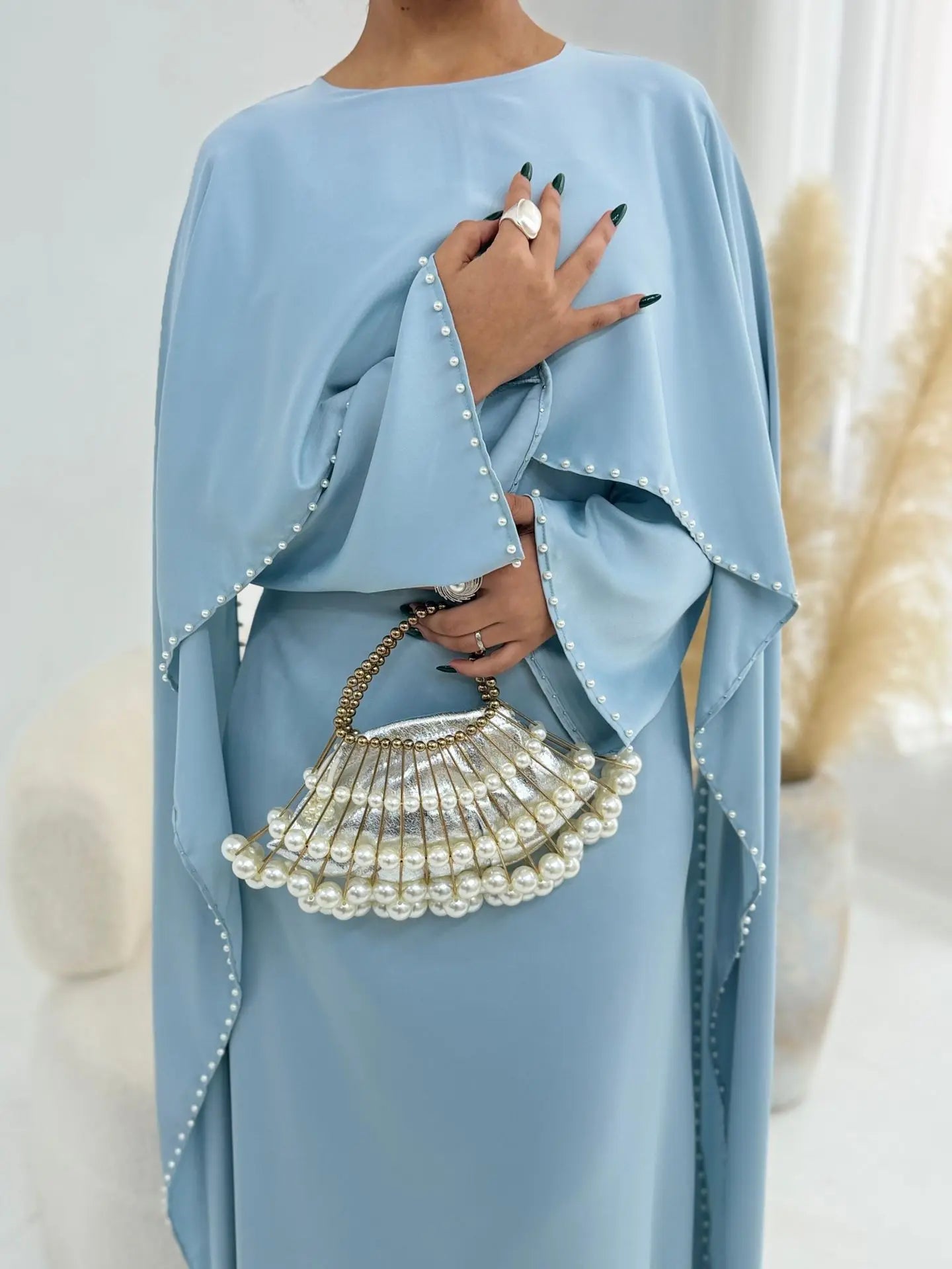 Abaya-vestito tunica con mantello Dubai Pearl