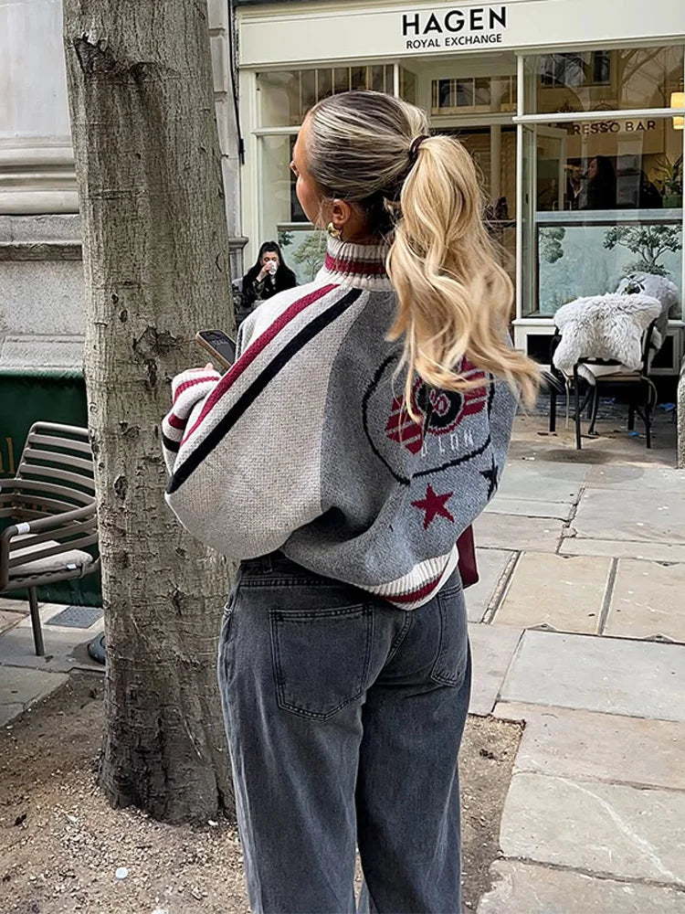 Retro Zip Sweater Jacket