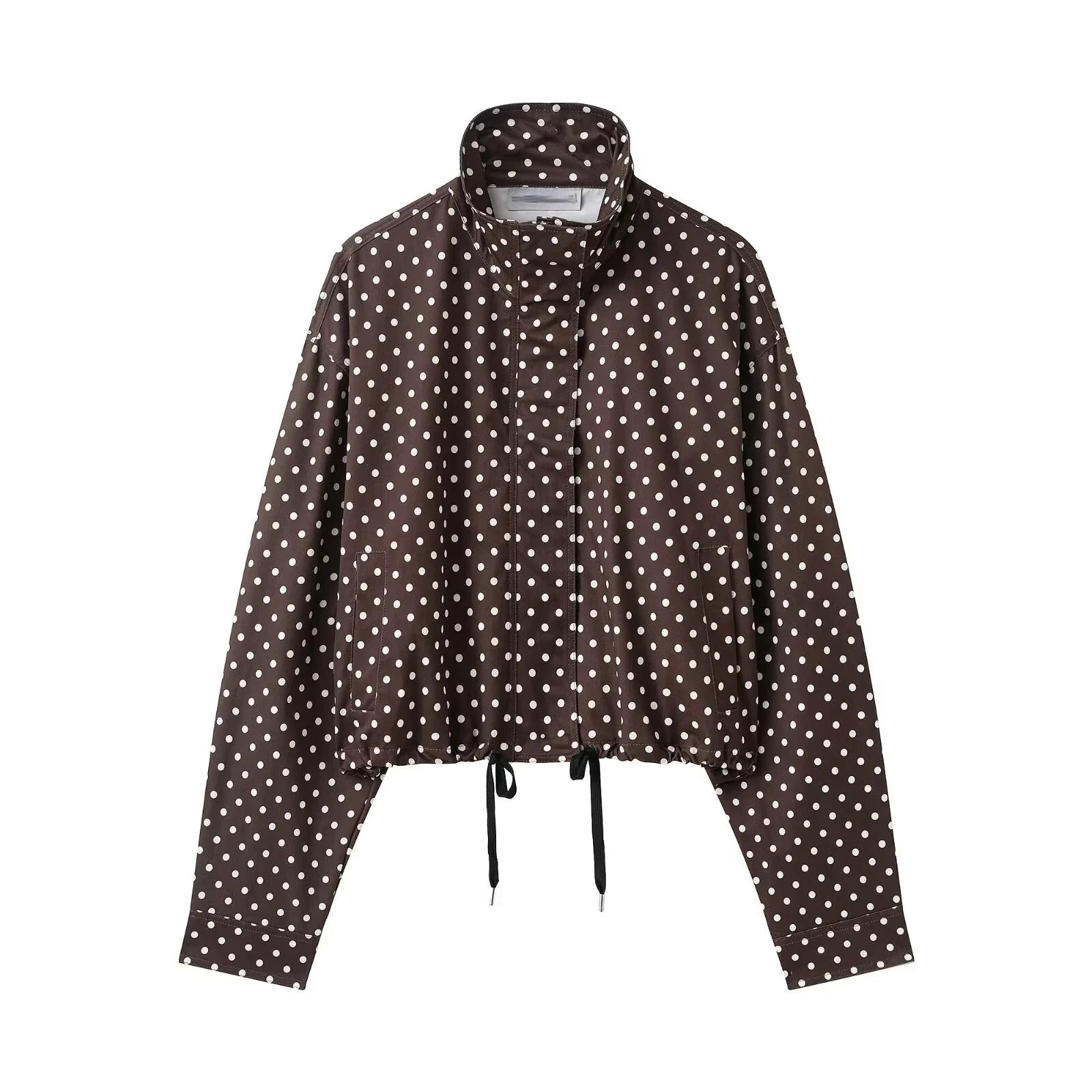 Giacca dolcevita a maniche lunghe con stampa a pois (+ pantaloncini in omaggio)