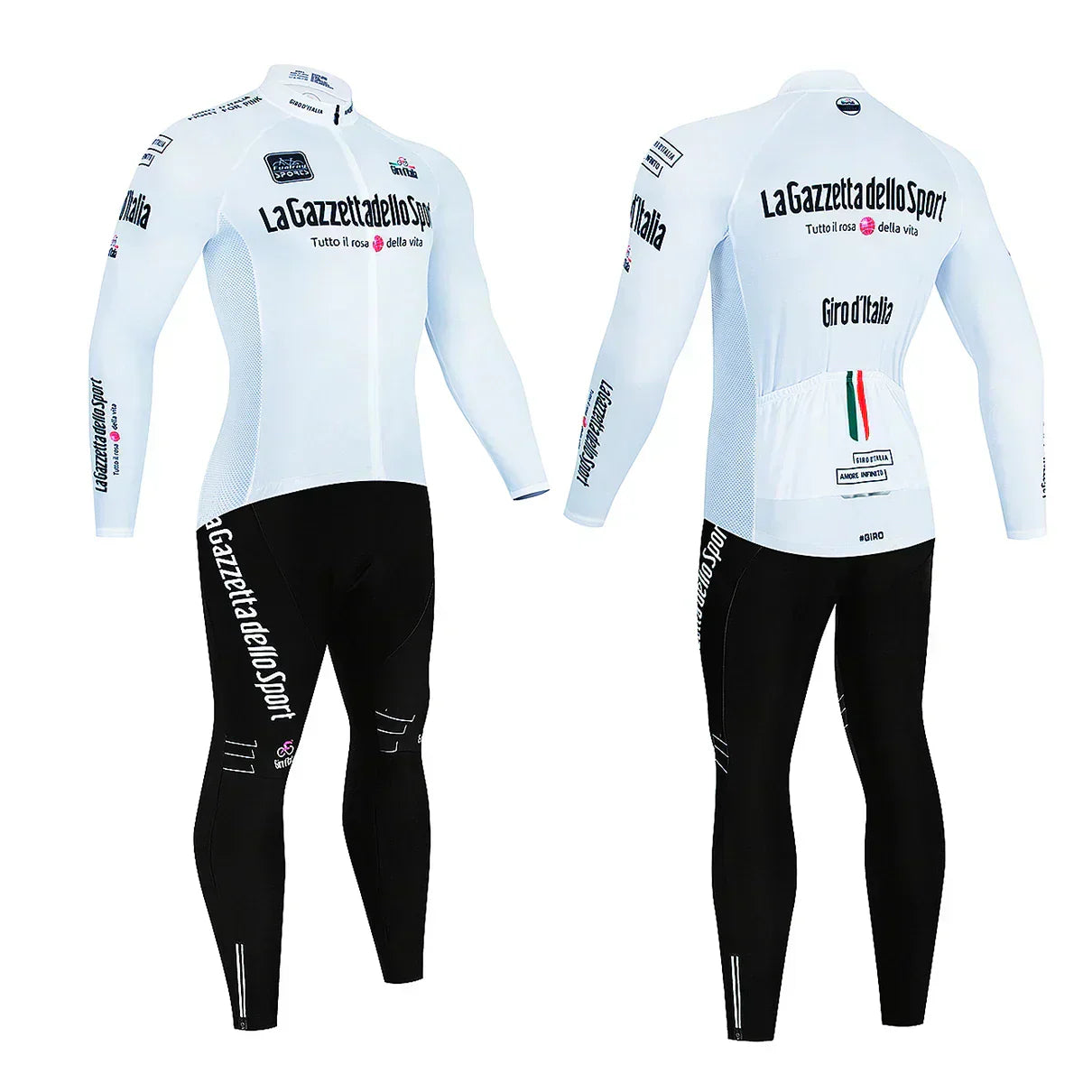 Zenova™  Giro d'Italia – Långärmad professionell cykelklädsel