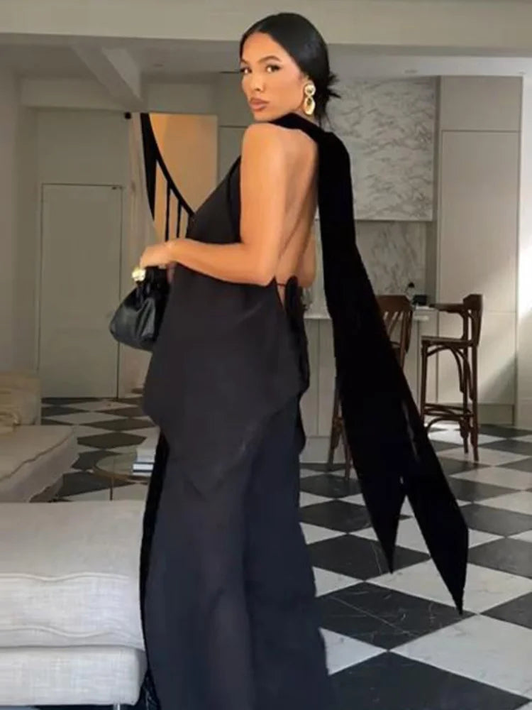 Chic Satin Halter Backless Vests