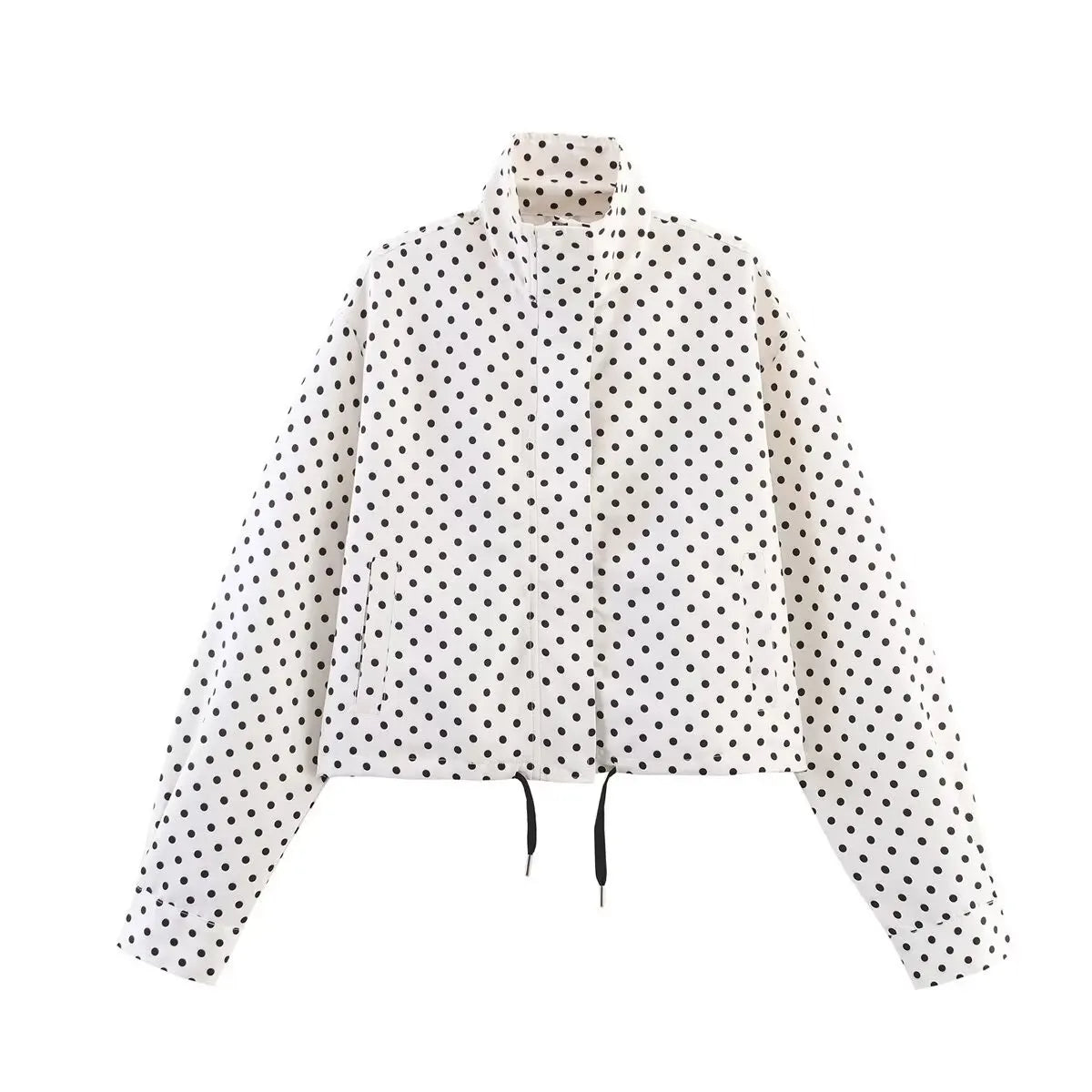 Giacca dolcevita a maniche lunghe con stampa a pois (+ pantaloncini in omaggio)
